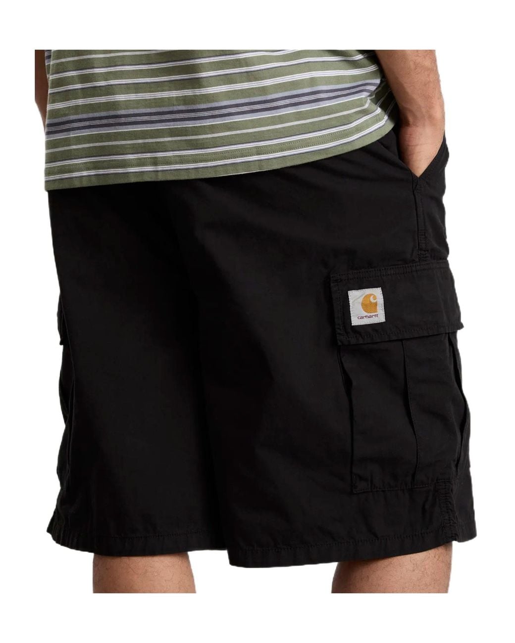 Carhartt Black Wip Madler Relaxed Cargo Shorts for men