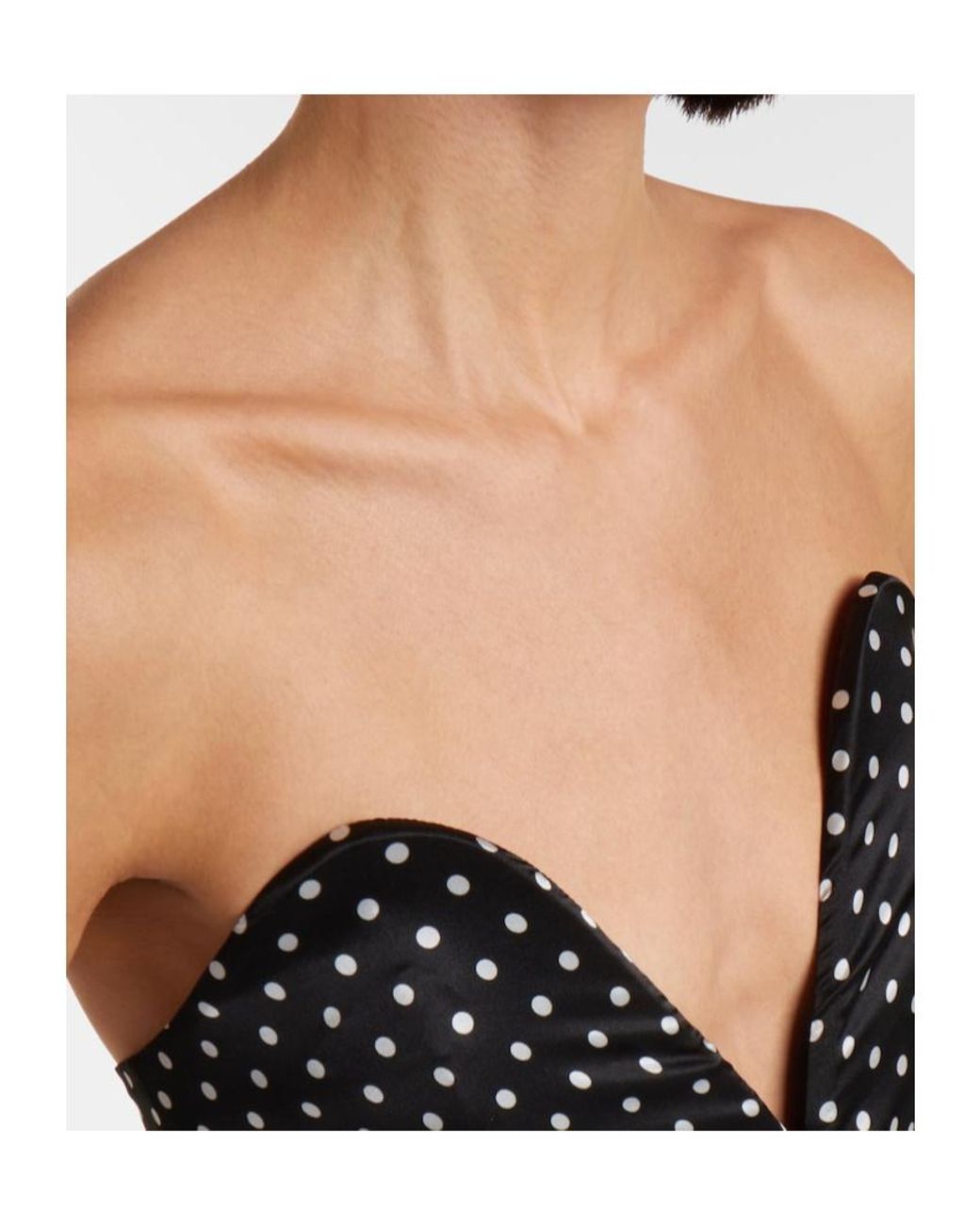 Jean Paul Gaultier Black Polka-Dot Silk Romper