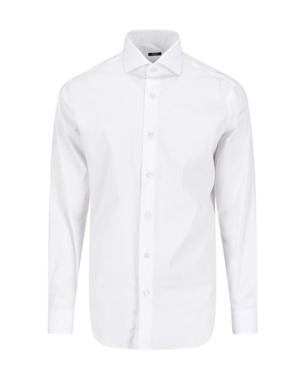 Barba Napoli White Long-Sleeved Button-Up Shirt for men