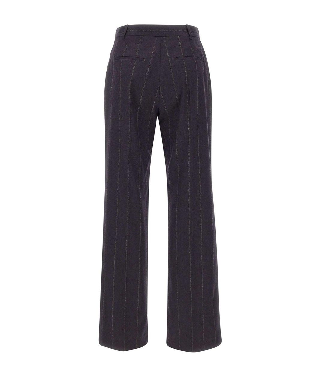 Eleventy Blue Pinstripe Straight-Leg Pants
