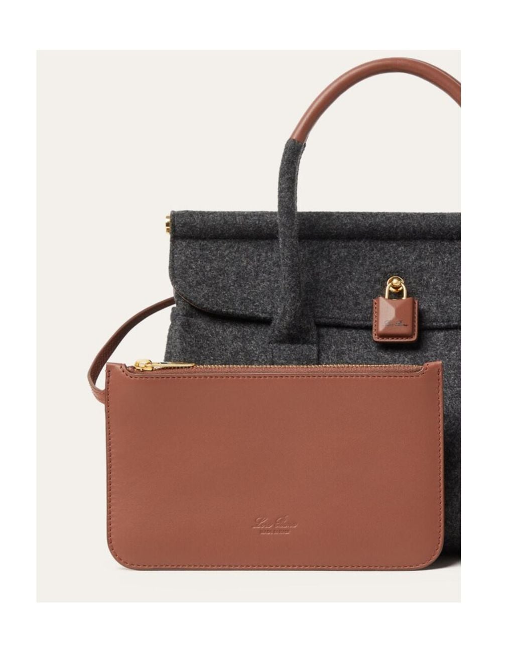 Loro Piana Black Loom Bag L25