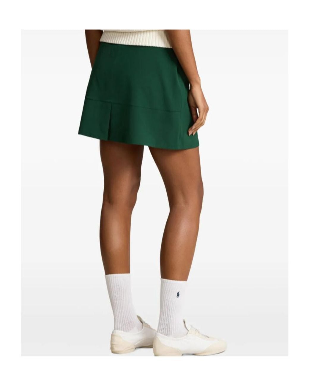 Polo Ralph Lauren Green High-Waisted Miniskirt