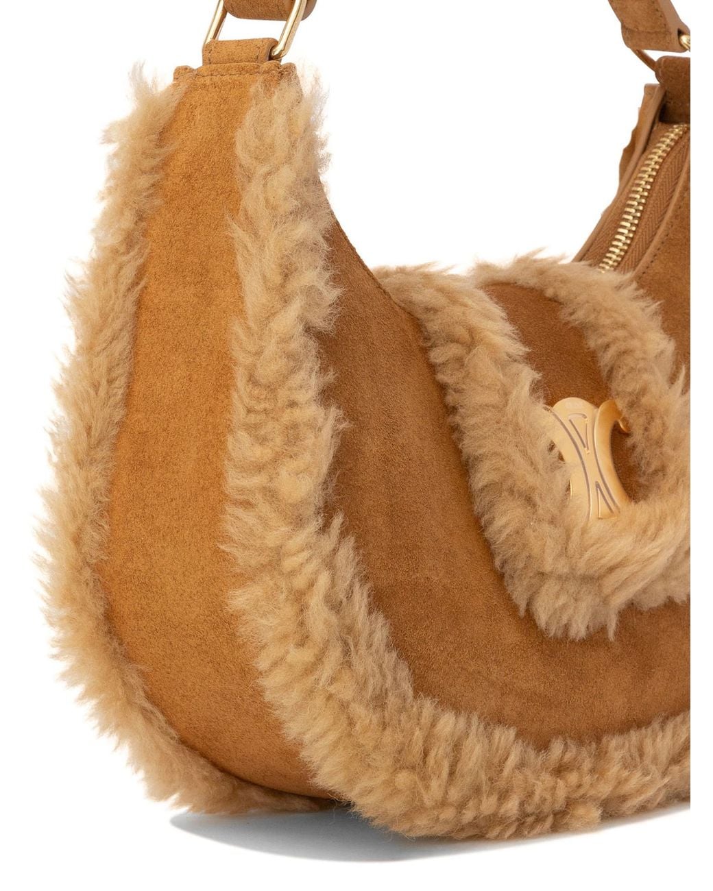 Céline Brown Flip Shoulder Bag