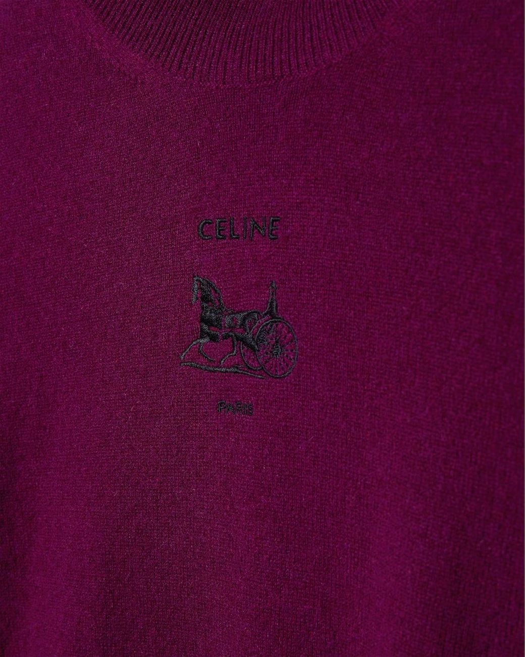 Céline Purple Turtleneck