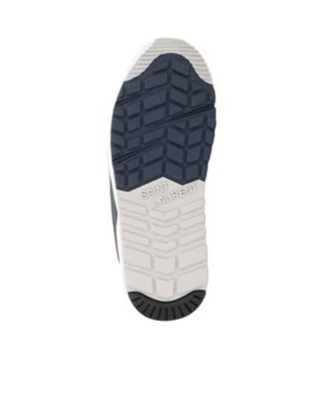 Saint Laurent White Spliced Low-Top Sneakers