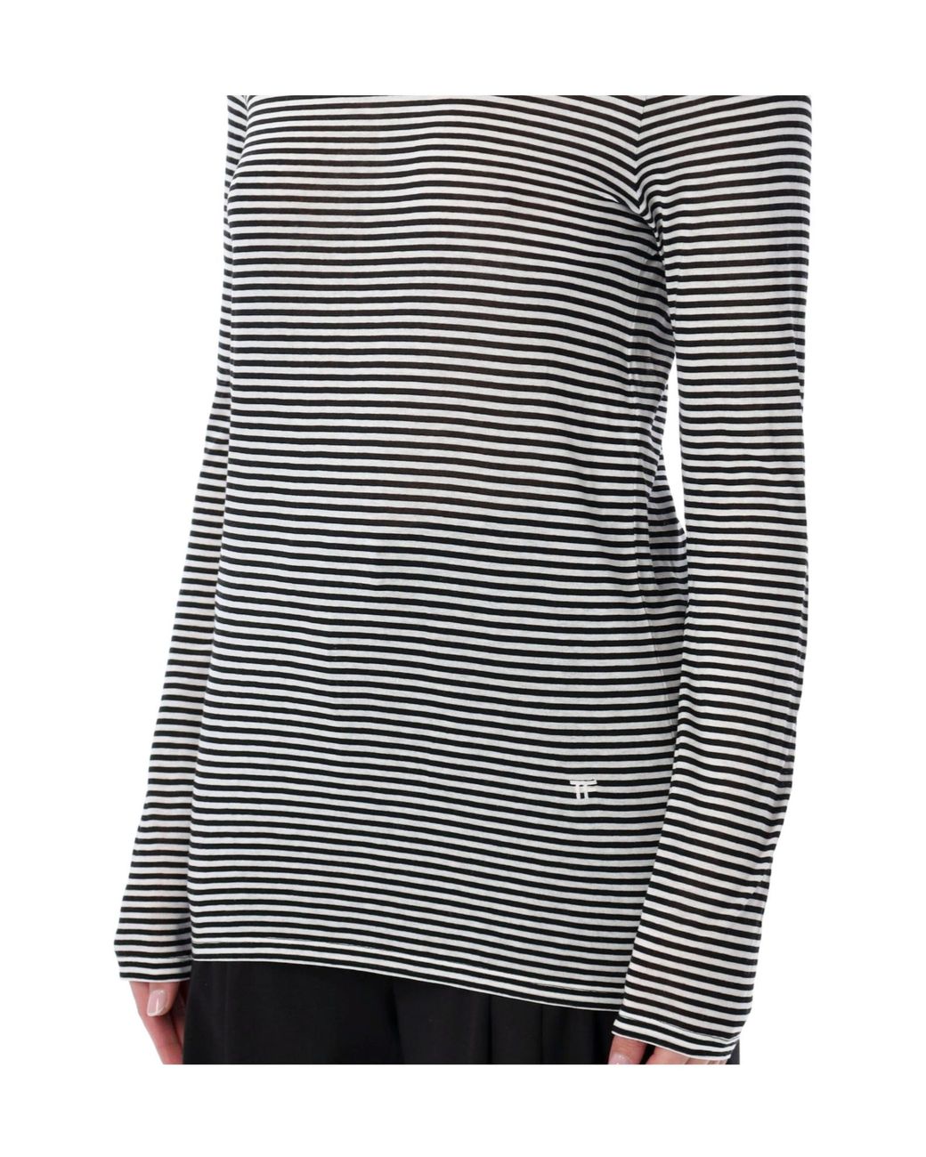 Tom Ford Gray Long-Sleeved T-Shirt