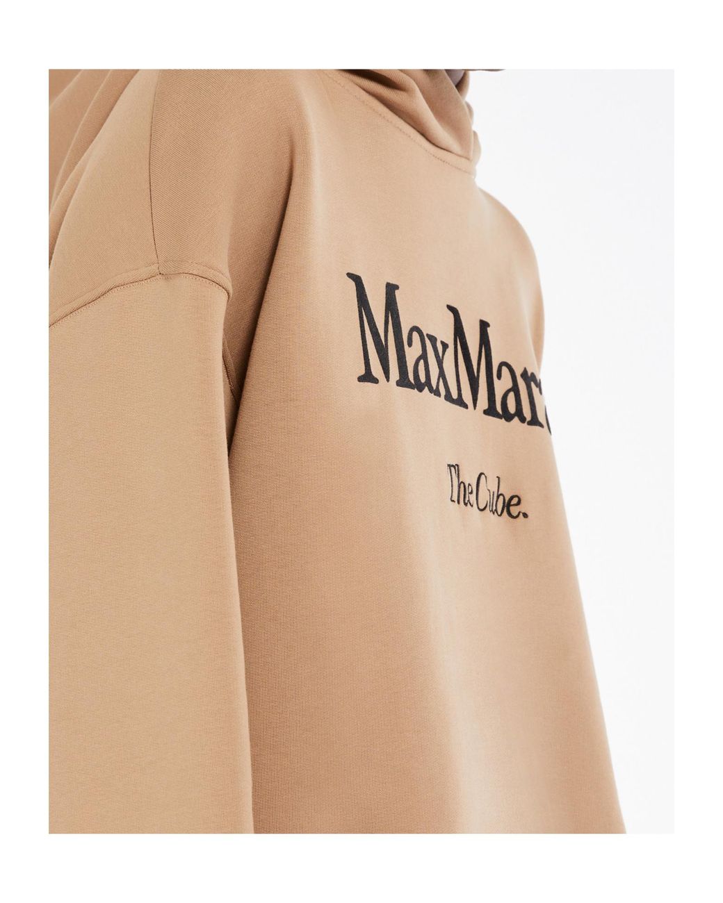 Max Mara Natural 'S Felpa Logo Detailed Long-Sleeved Hoodie