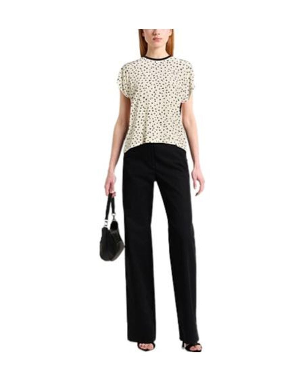 Max Mara White Short-Sleeved Round-Neck Top