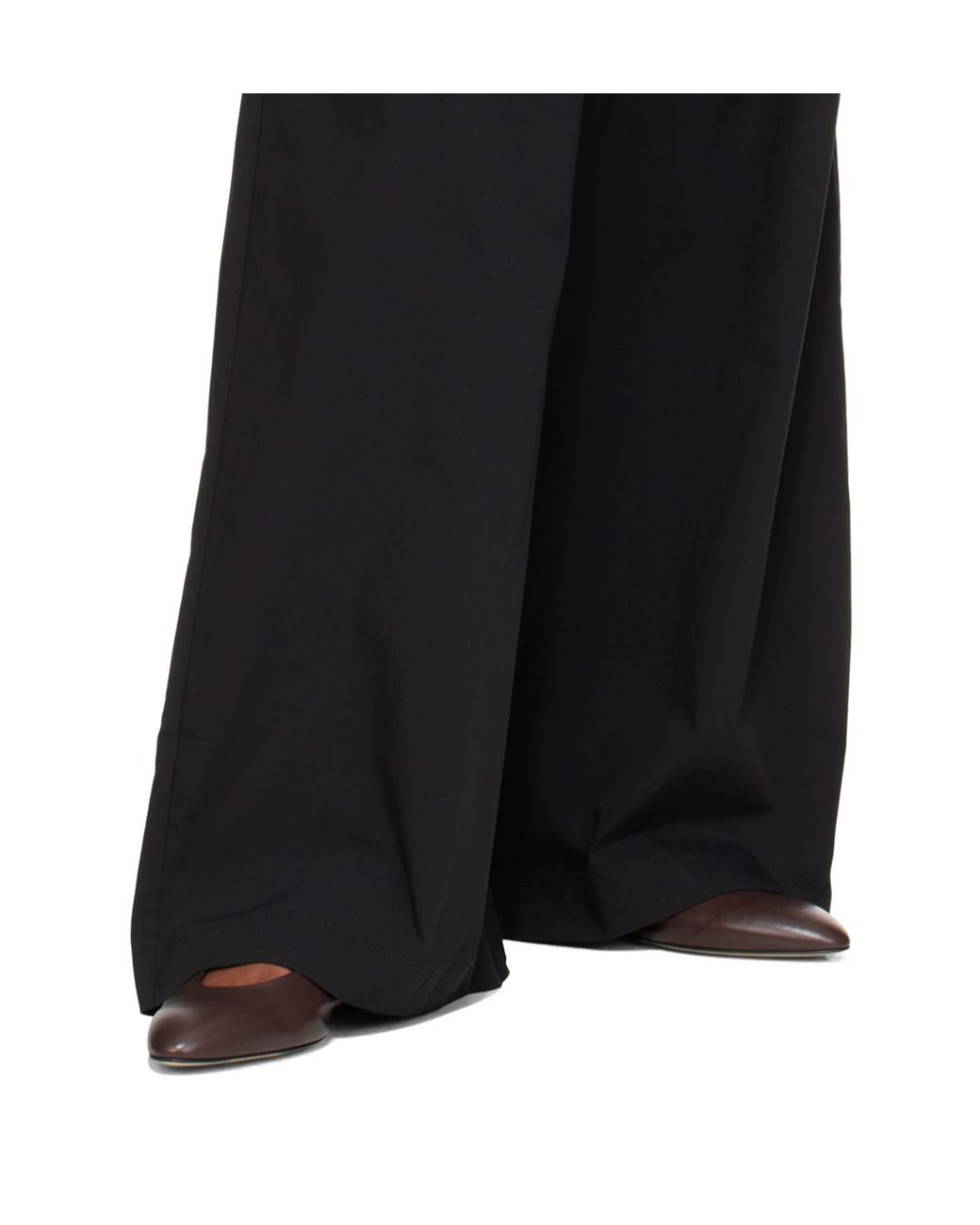 Aeyde Brown Pointed-Toe Ballet Flats
