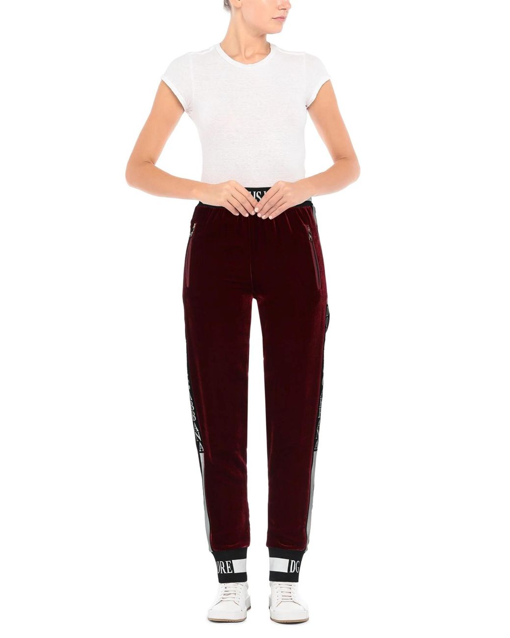 Dolce & Gabbana Purple Tapered Trousers