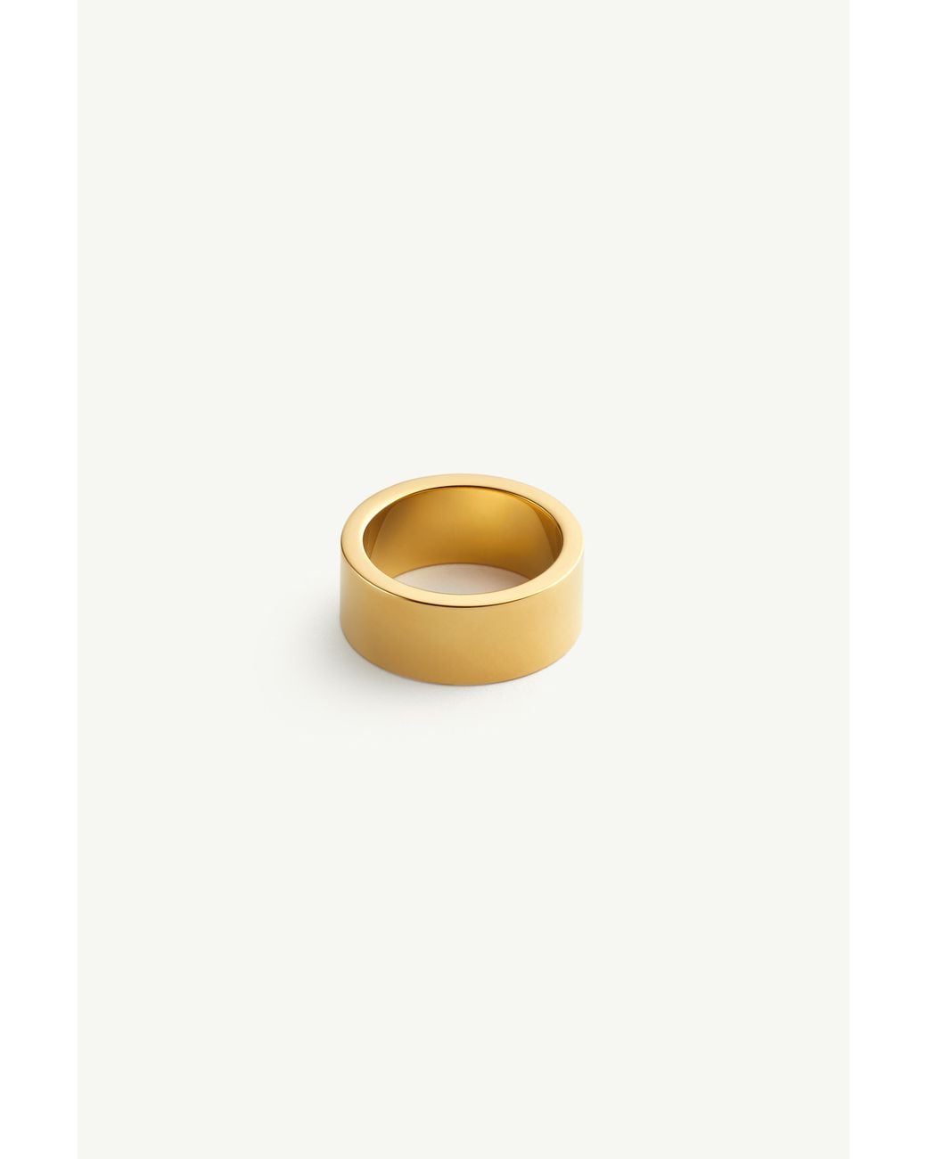MM6 by Maison Margiela Metallic Numeric Minimal Signature Ring for men