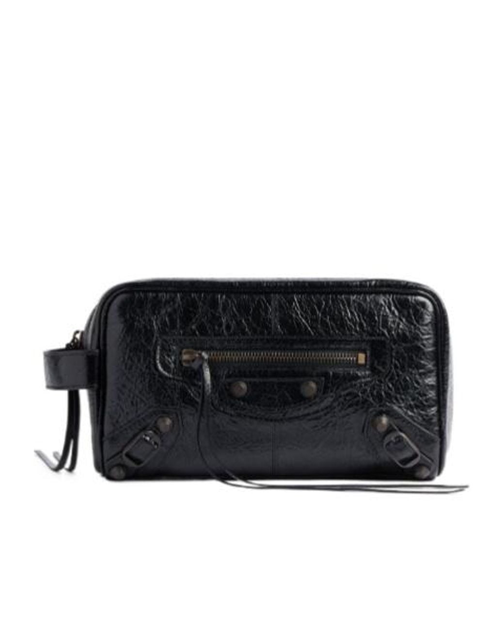 Balenciaga Black Le City Toiletry Pouch Bag for men