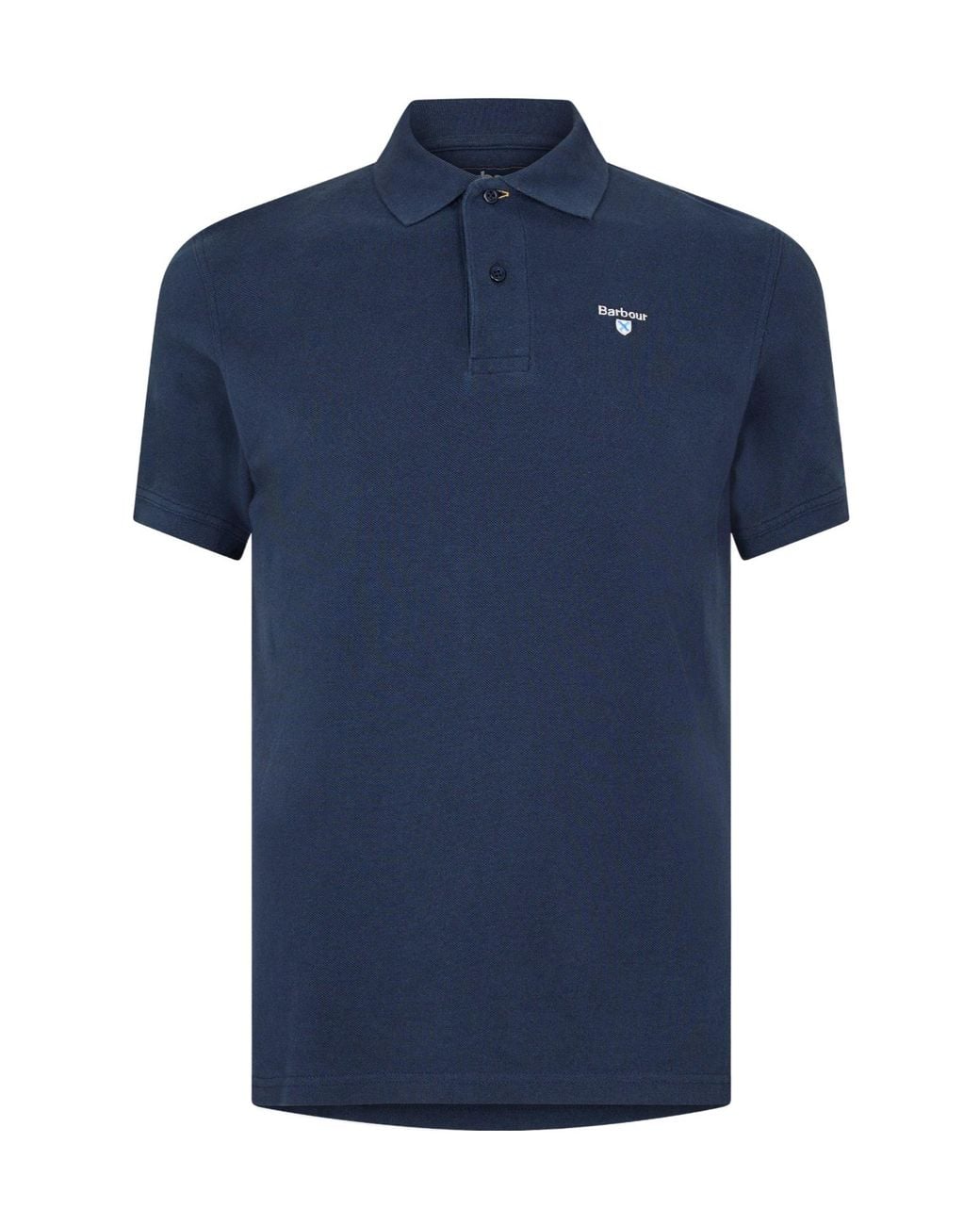 Barbour Blue Cotton Polo Shirt for men