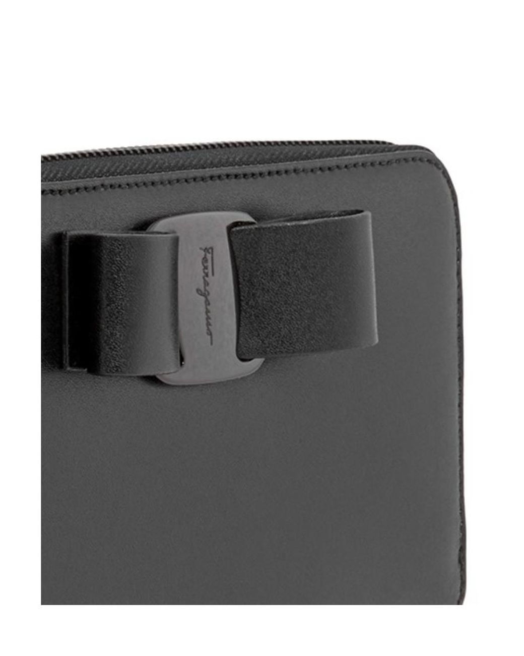 Ferragamo Black Vara Long Purse