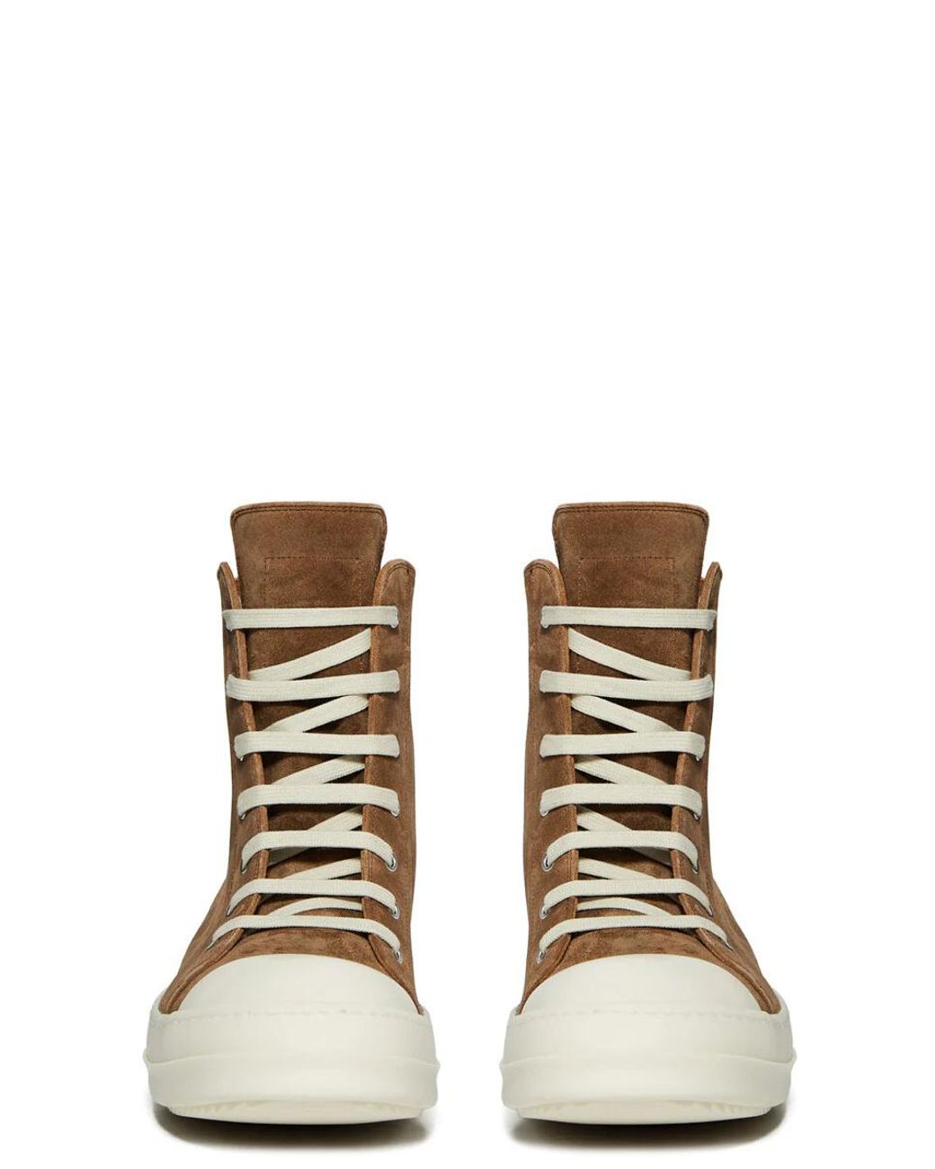 Rick Owens Brown Temple High Sneakers for men