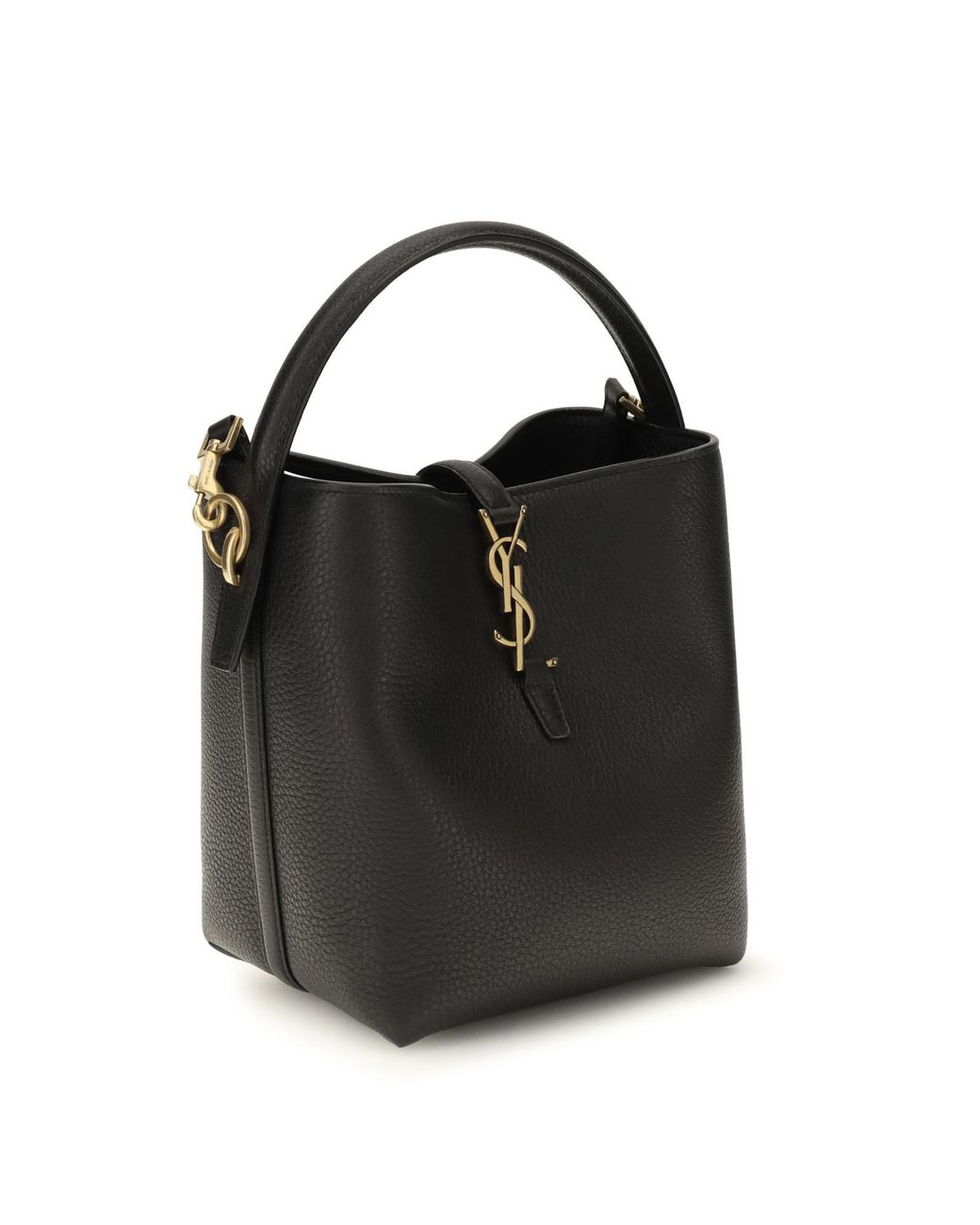 Saint Laurent Black Le 37 Bucket Shoulder Bag