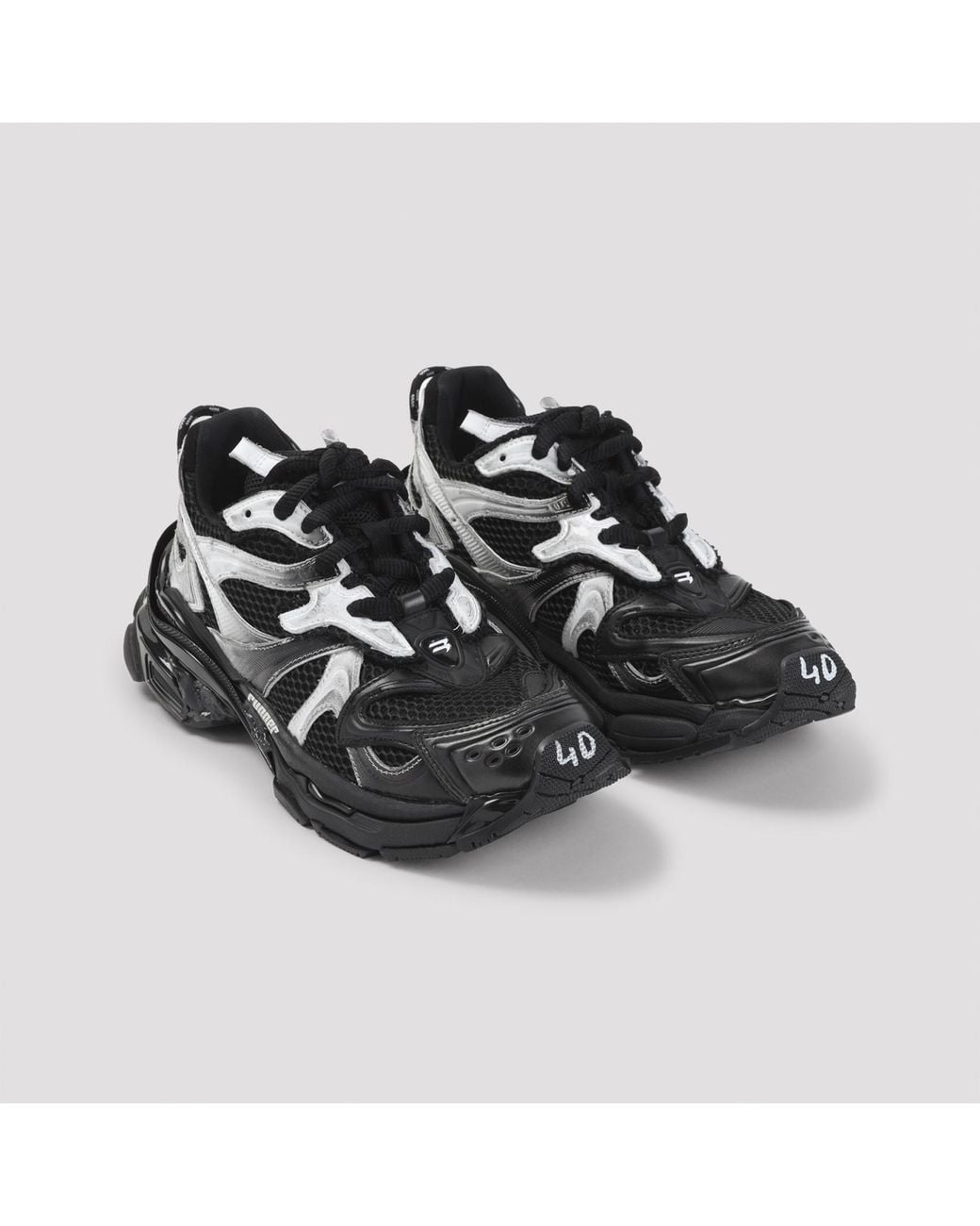 Balenciaga Black 'Runner 2' Sports Shoes