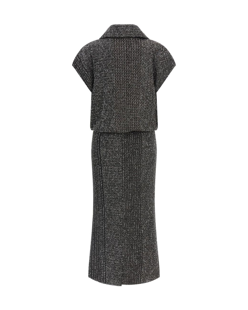 Missoni Gray Short-Sleeved Dress