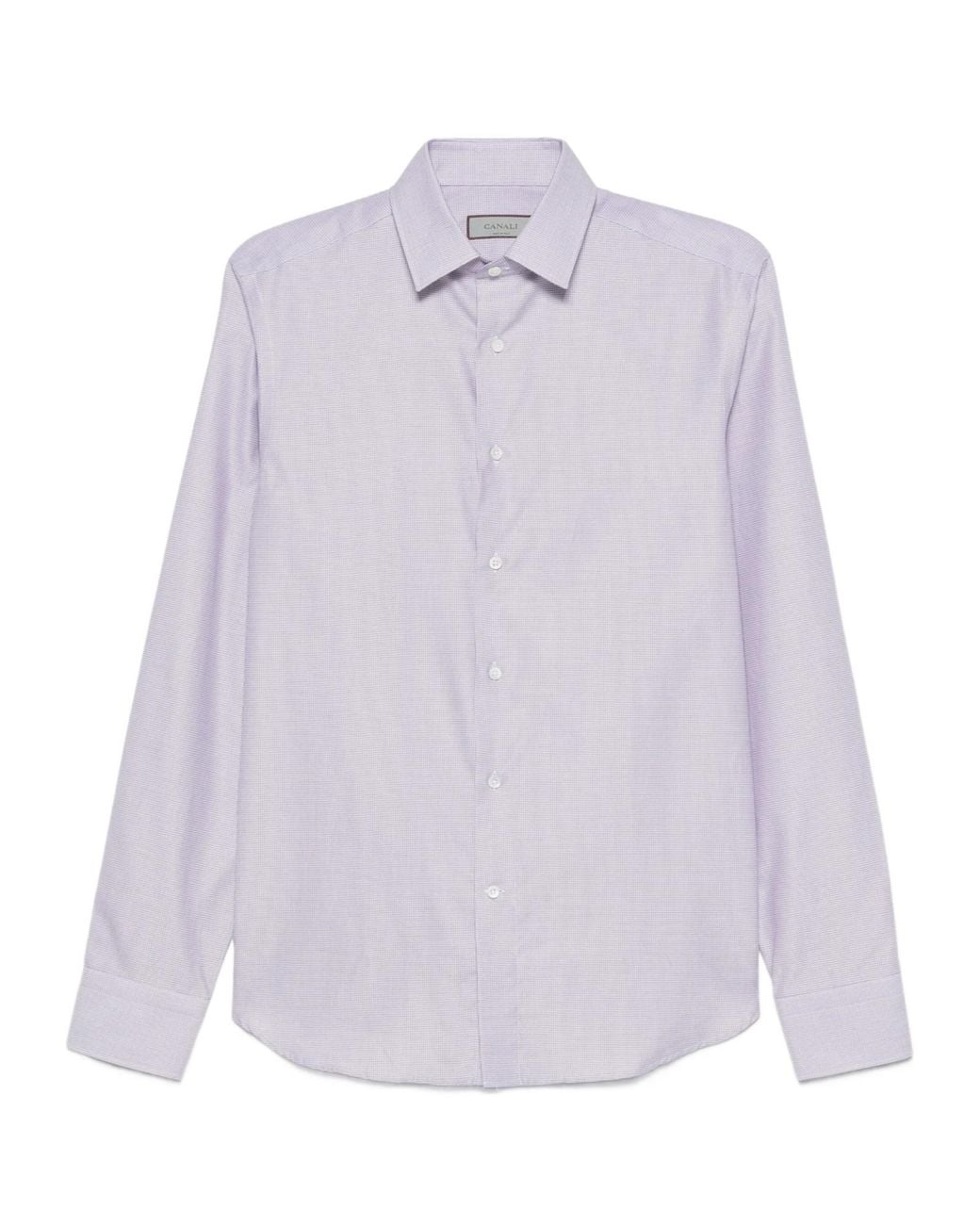 Canali Purple Cotton Shirt for men