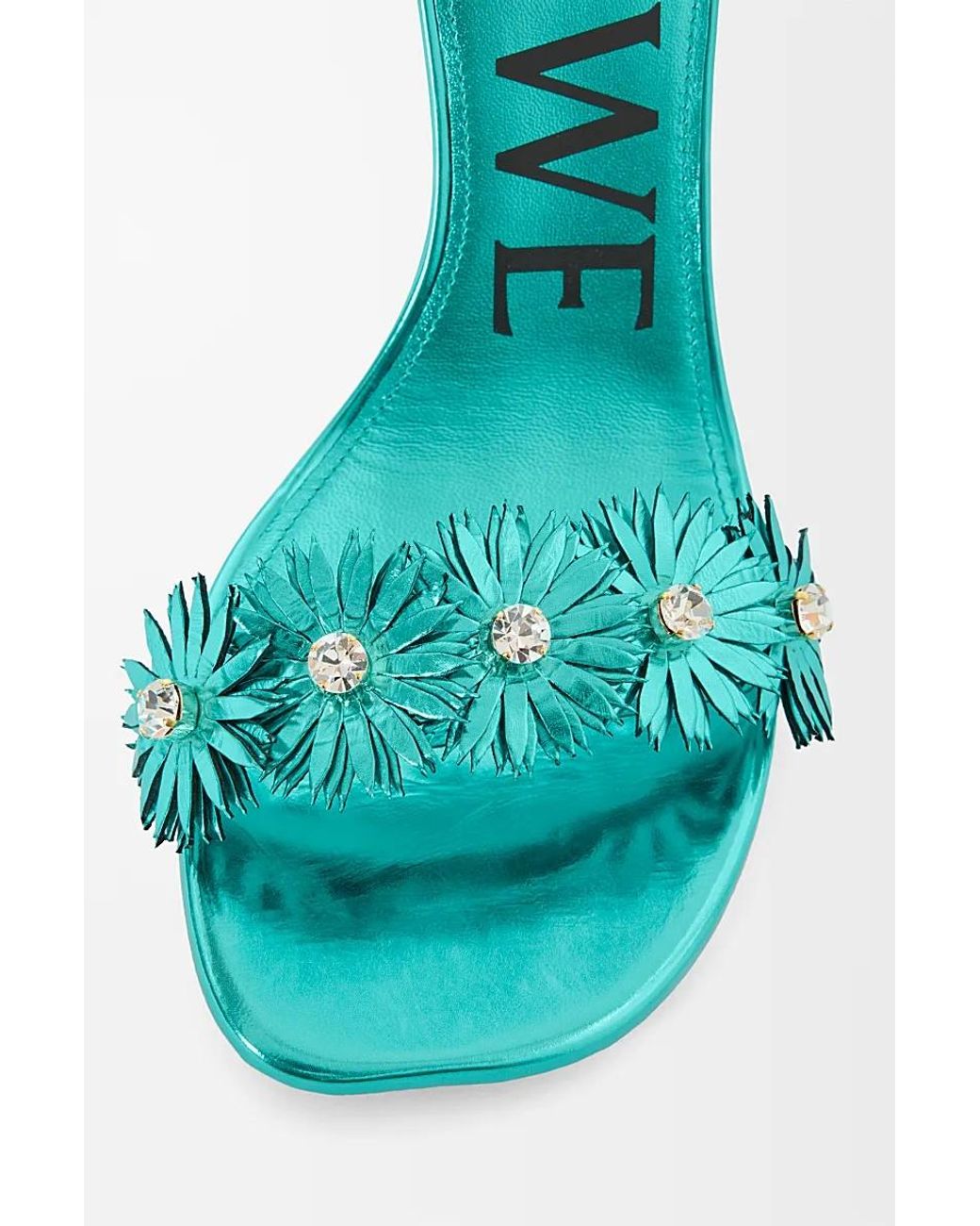Loewe Blue Petal Flower Sandals
