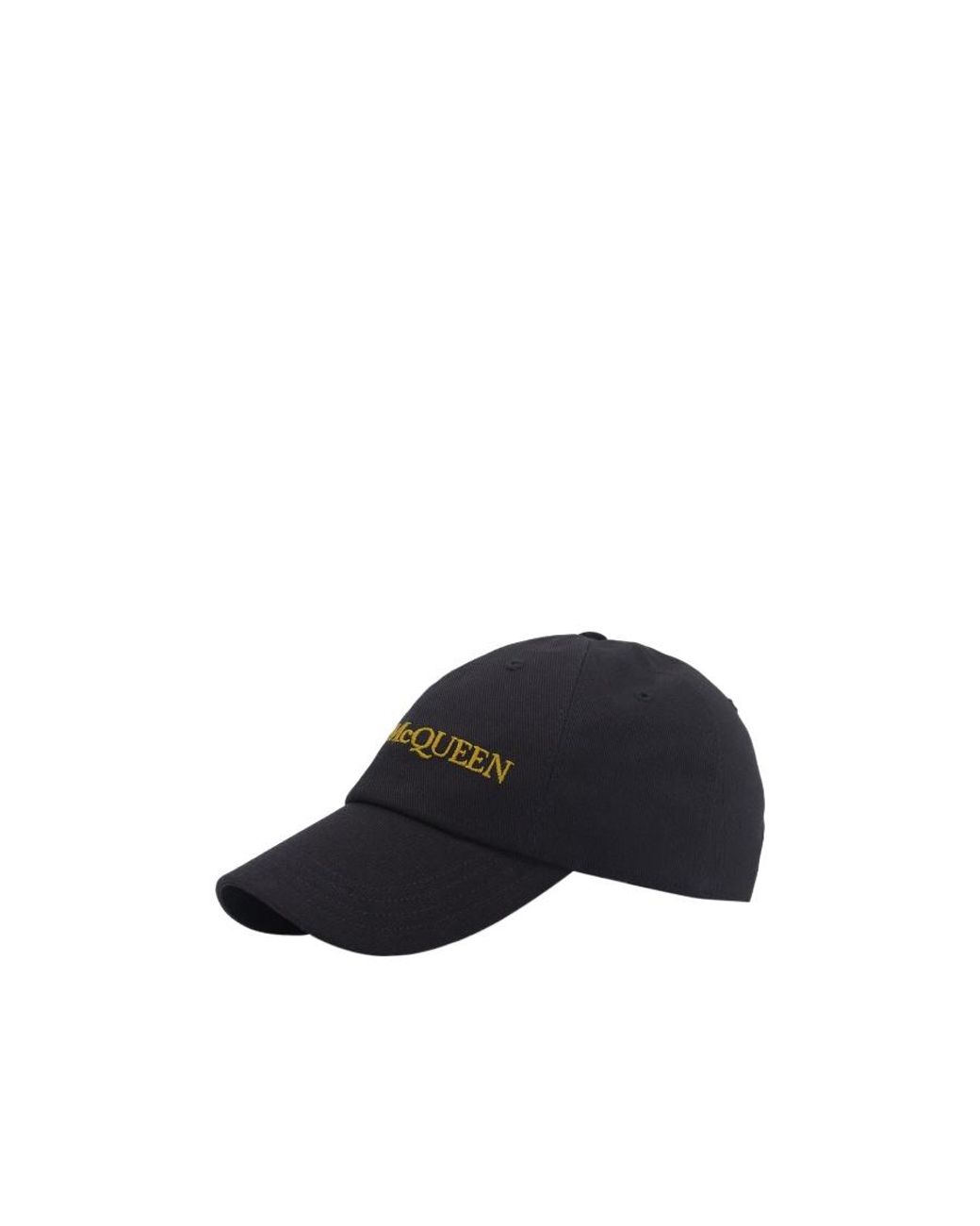 McQueen Blue Logo Embroidered Baseball Cap for men