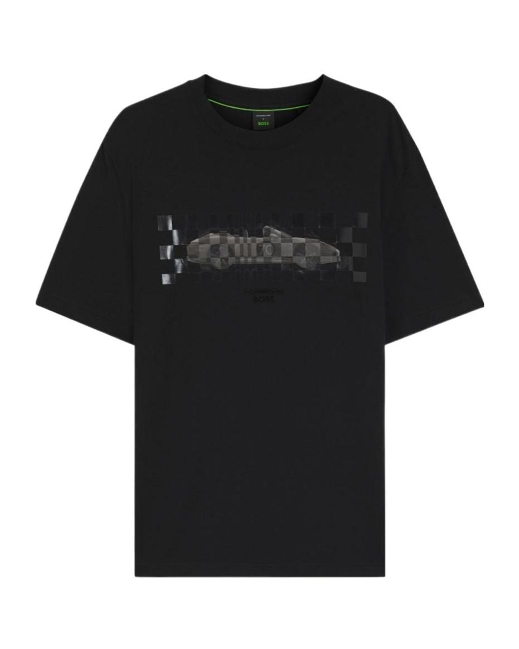 Boss Black X Porsche T-Shirt With Glossy Artwork for men