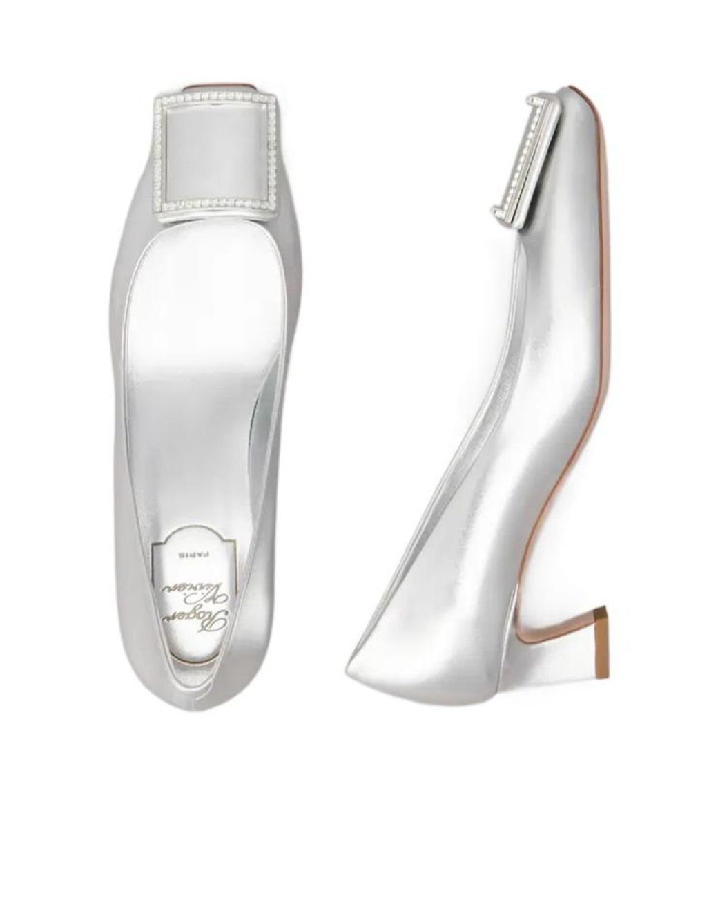Roger Vivier White Trompette Pumps