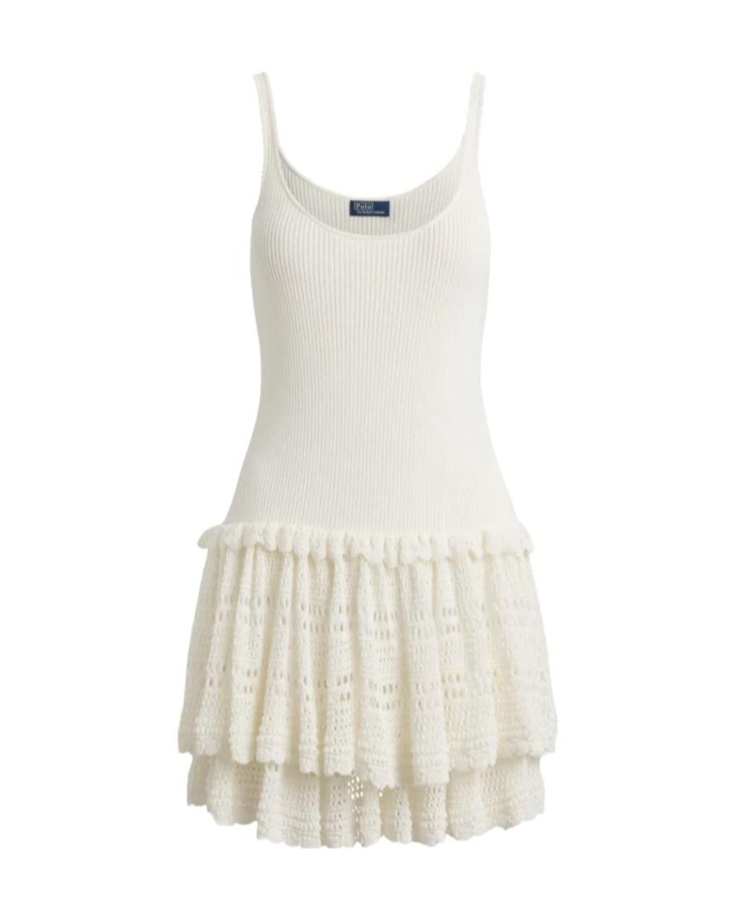 Polo Ralph Lauren White Tiered Day Dress