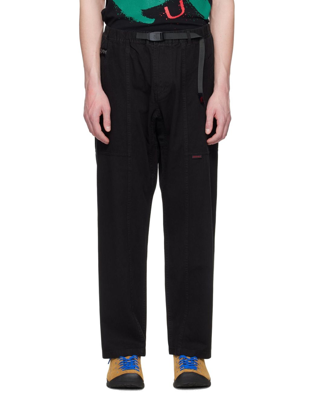 Gramicci Black Gadget Comfort-Fit Pants for men