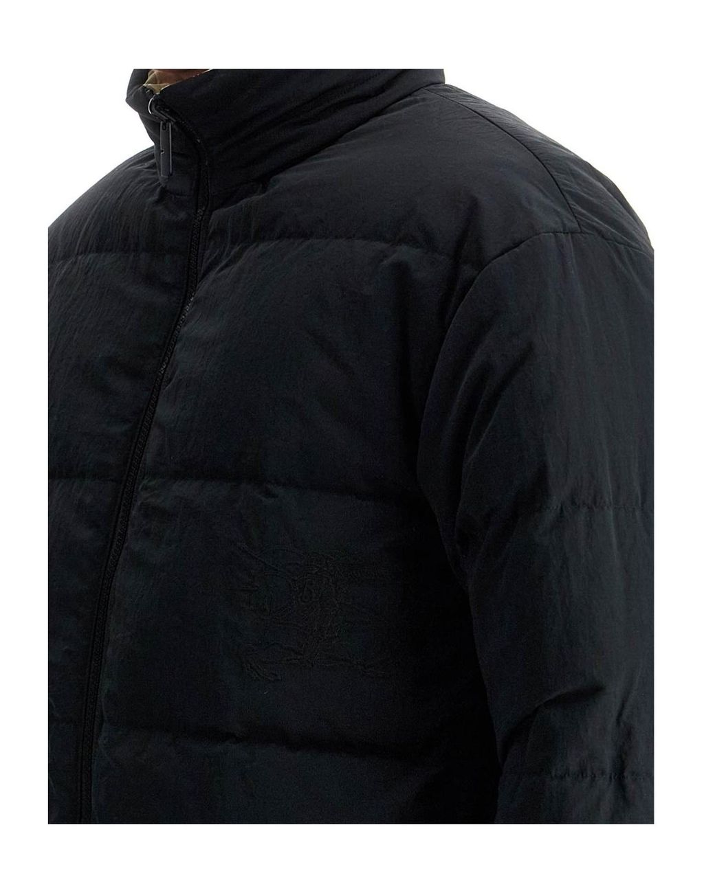 Burberry Metallic Reversible Check Puffer Jacket for men