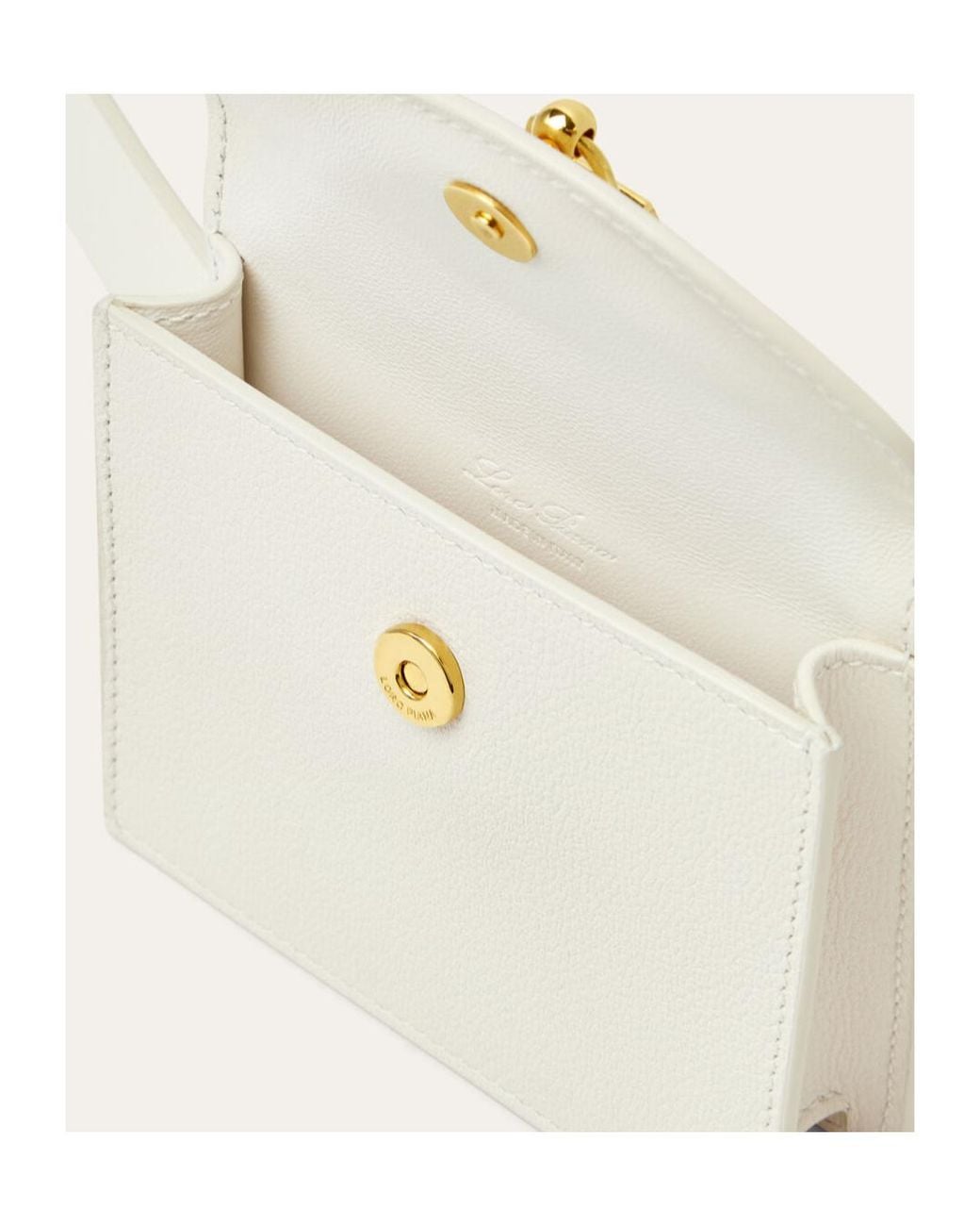 Loro Piana White Extra Pochette Belt Fanny Pack