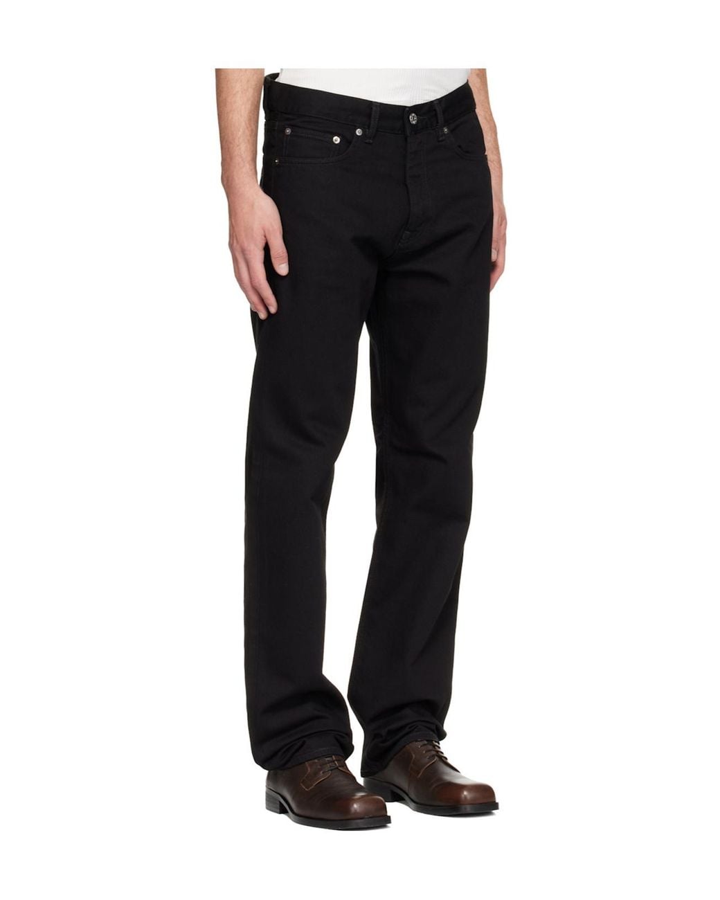 sunflower Black Belt-Loops Jeans for men