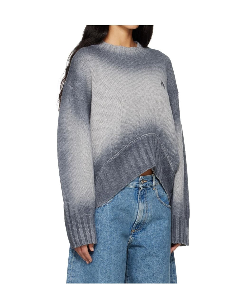 The Attico Blue The Soft Knitted Jumper