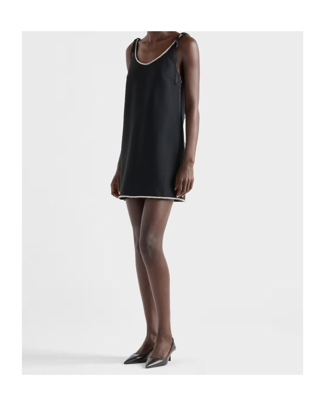 Prada Black Strapped Sleeveless Dress