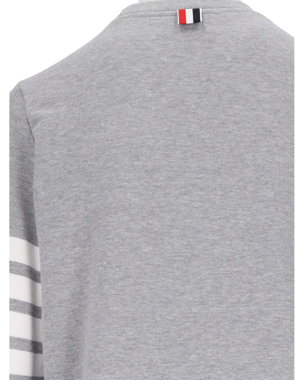 Thom Browne Gray 4-Bar Sleeve Sweatshirt Dress