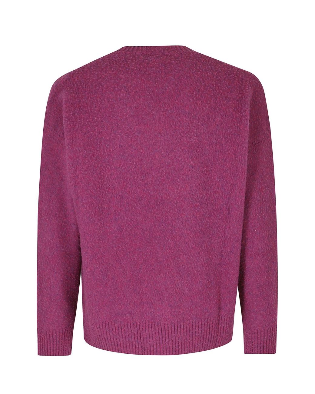 Roberto Collina Purple Crew-Neck Wool Sweater for men