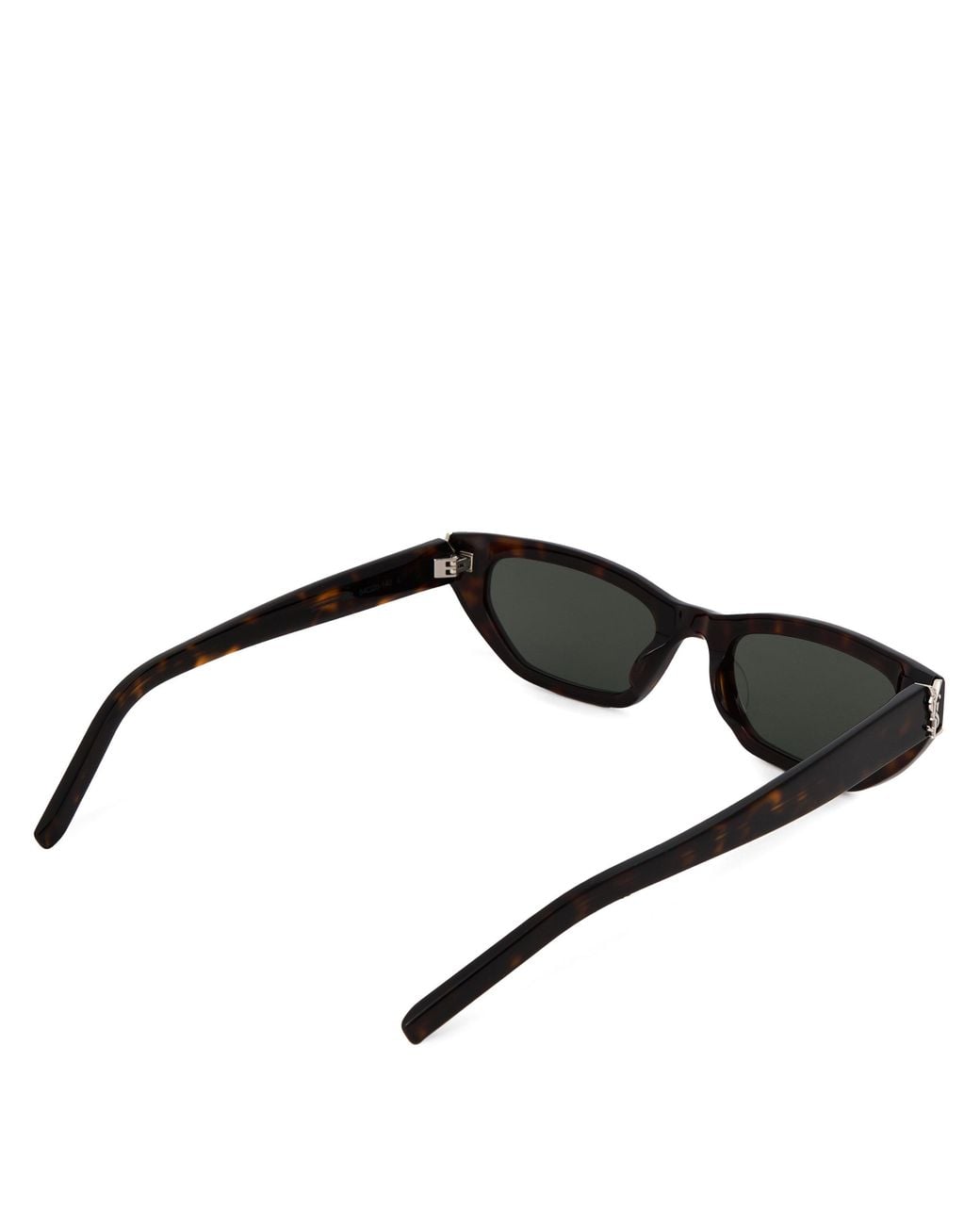 Saint Laurent White Cat's Eye Sunglasses for men
