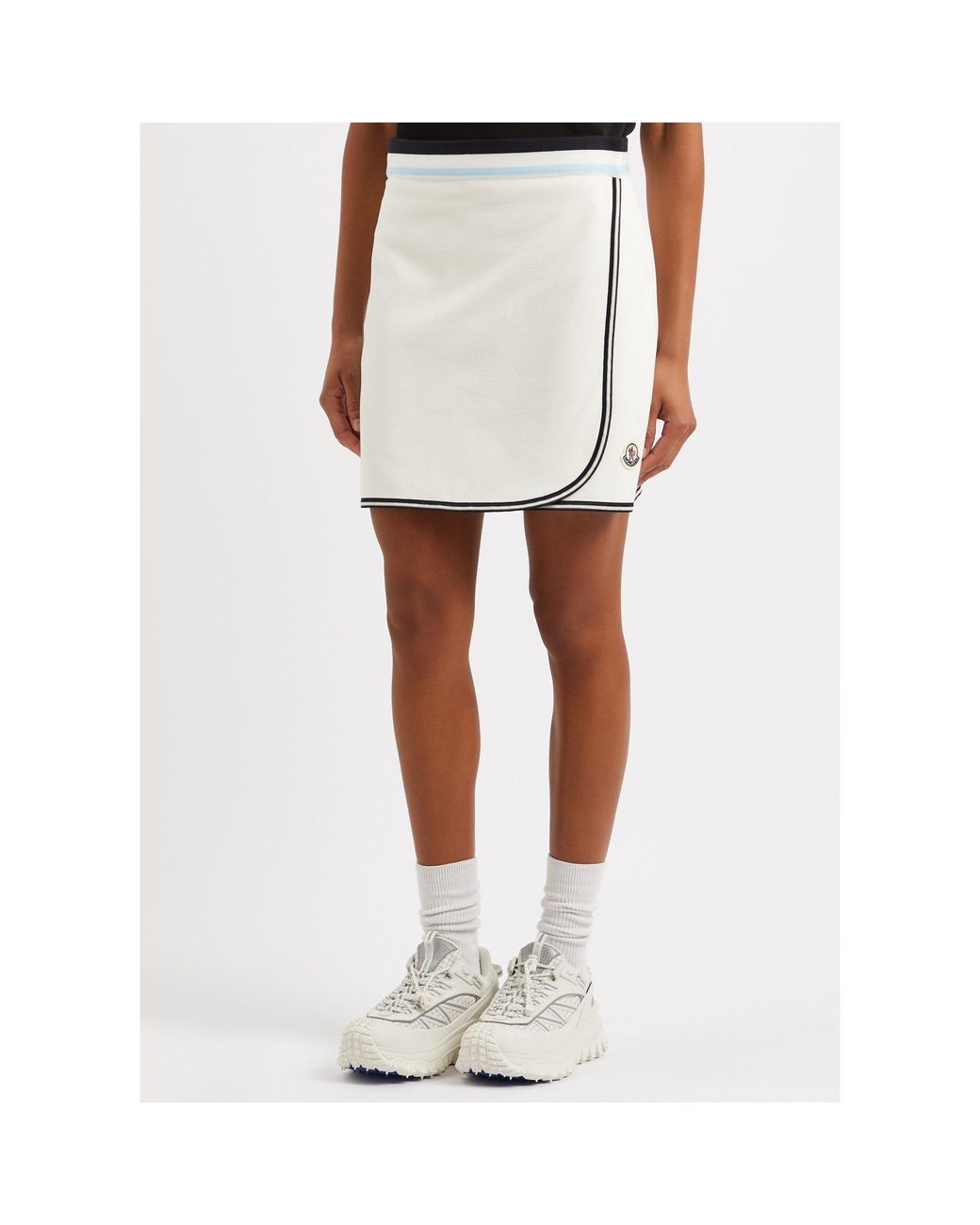 Moncler White Simple Cotton Dress
