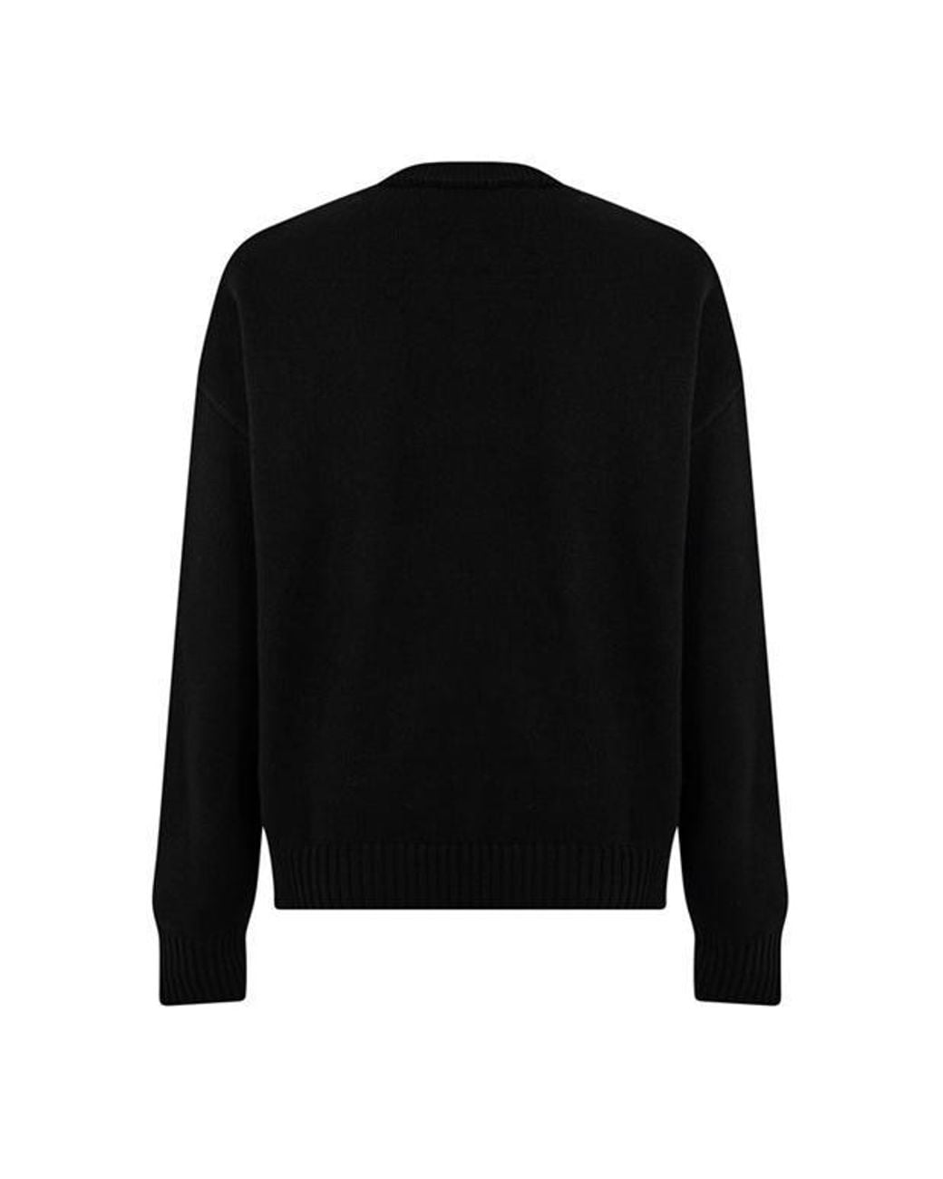 AMI Black Logo Sweater for men