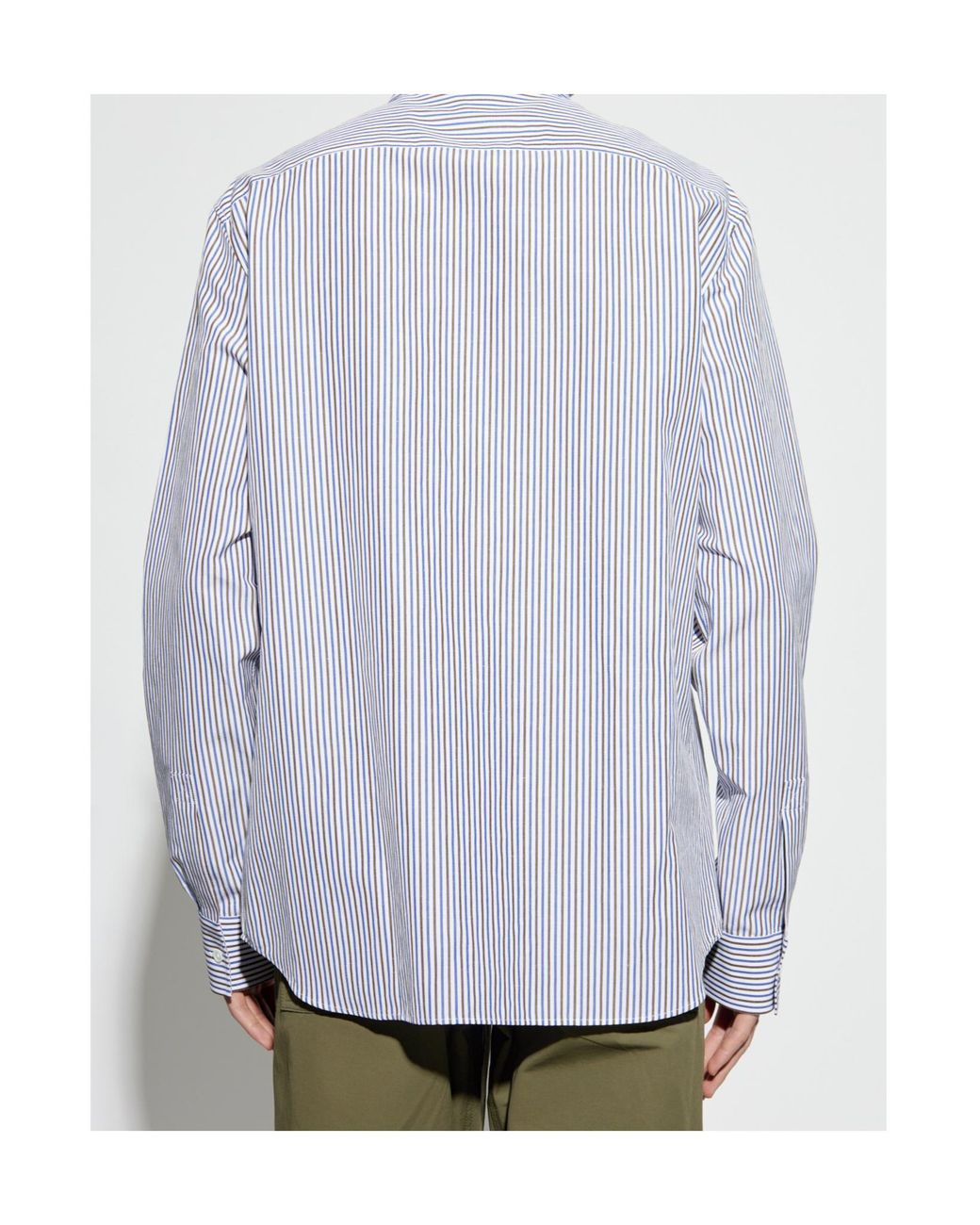 Bottega Veneta Blue Striped Shirt for men