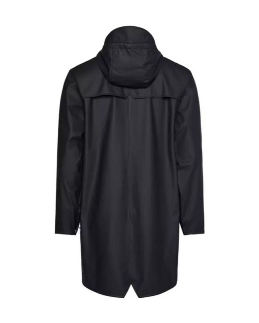 Rains Blue Long-Sleeved Hooded Raincoat for men