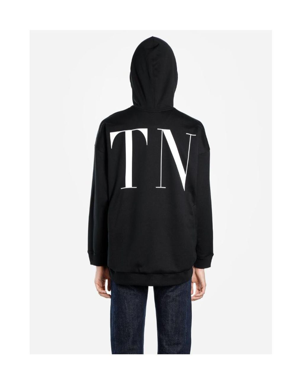 Valentino Black Logo Printed Sweater for men