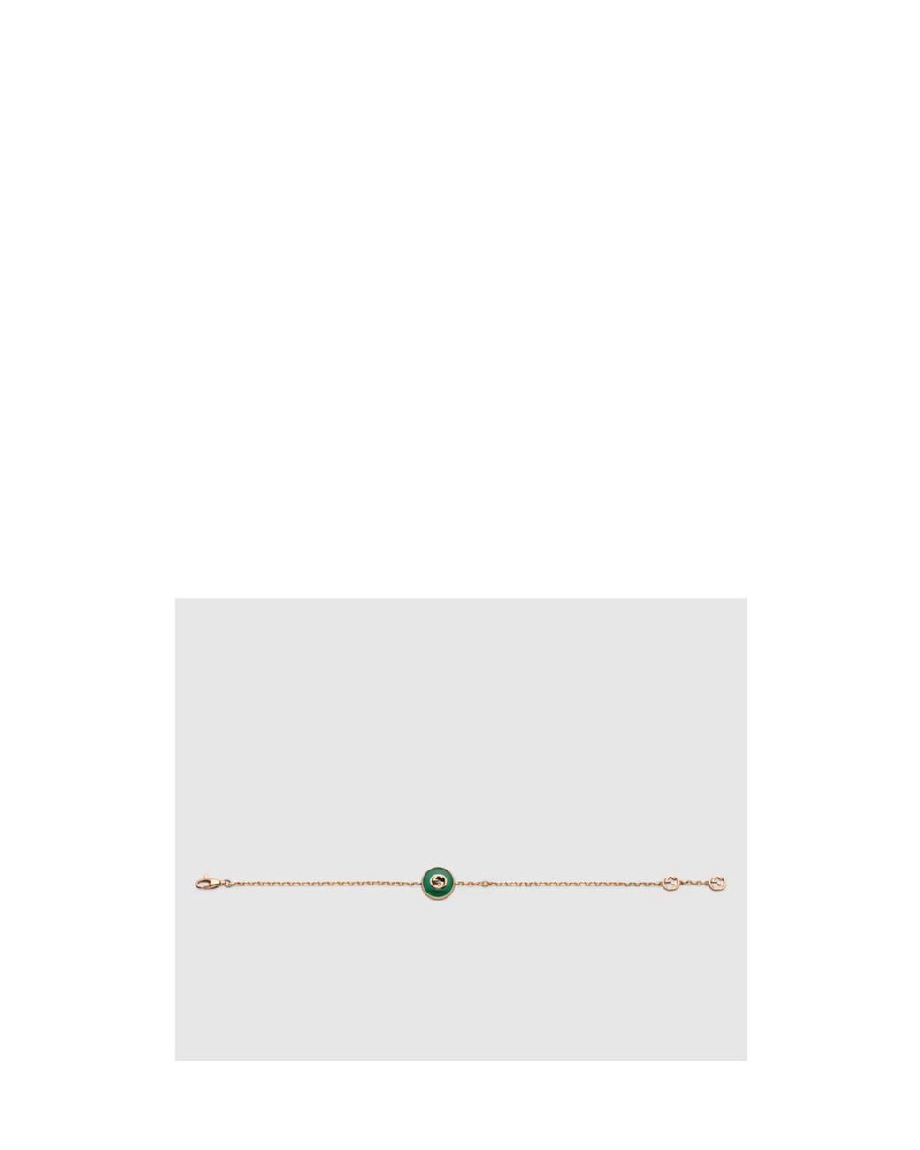 Gucci Metallic Interlocking 18K Chain Bracelet for men