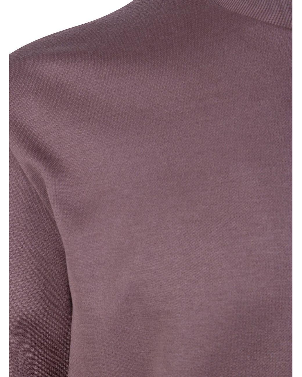 Herno Purple Long-Sleeve T-Shirt for men