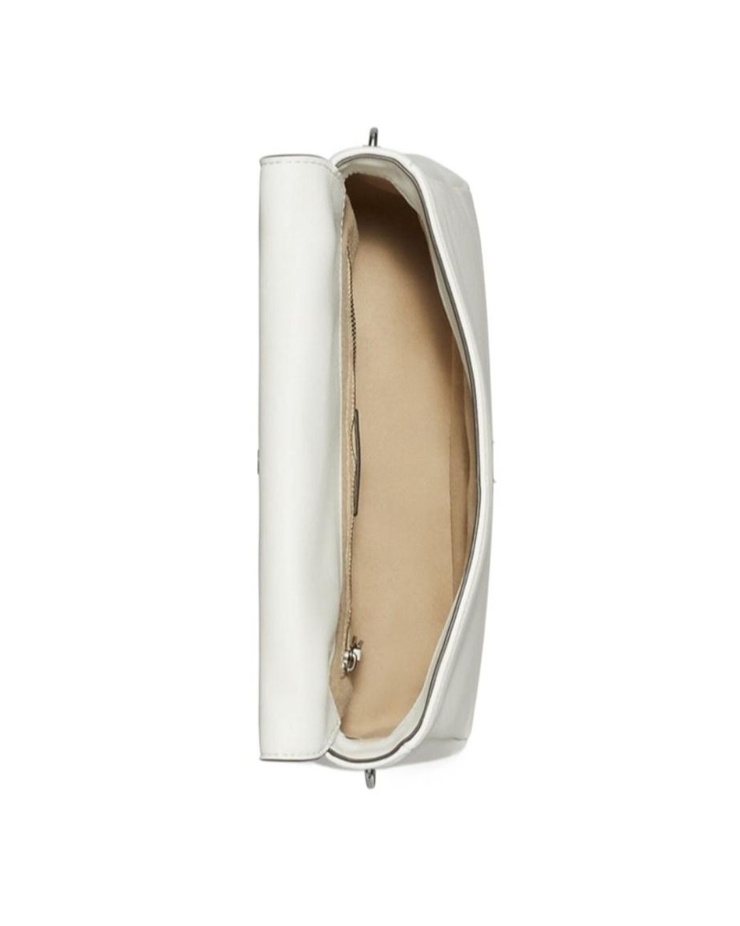 Tory Burch White Kira Logo Plaque Shoulder Bag