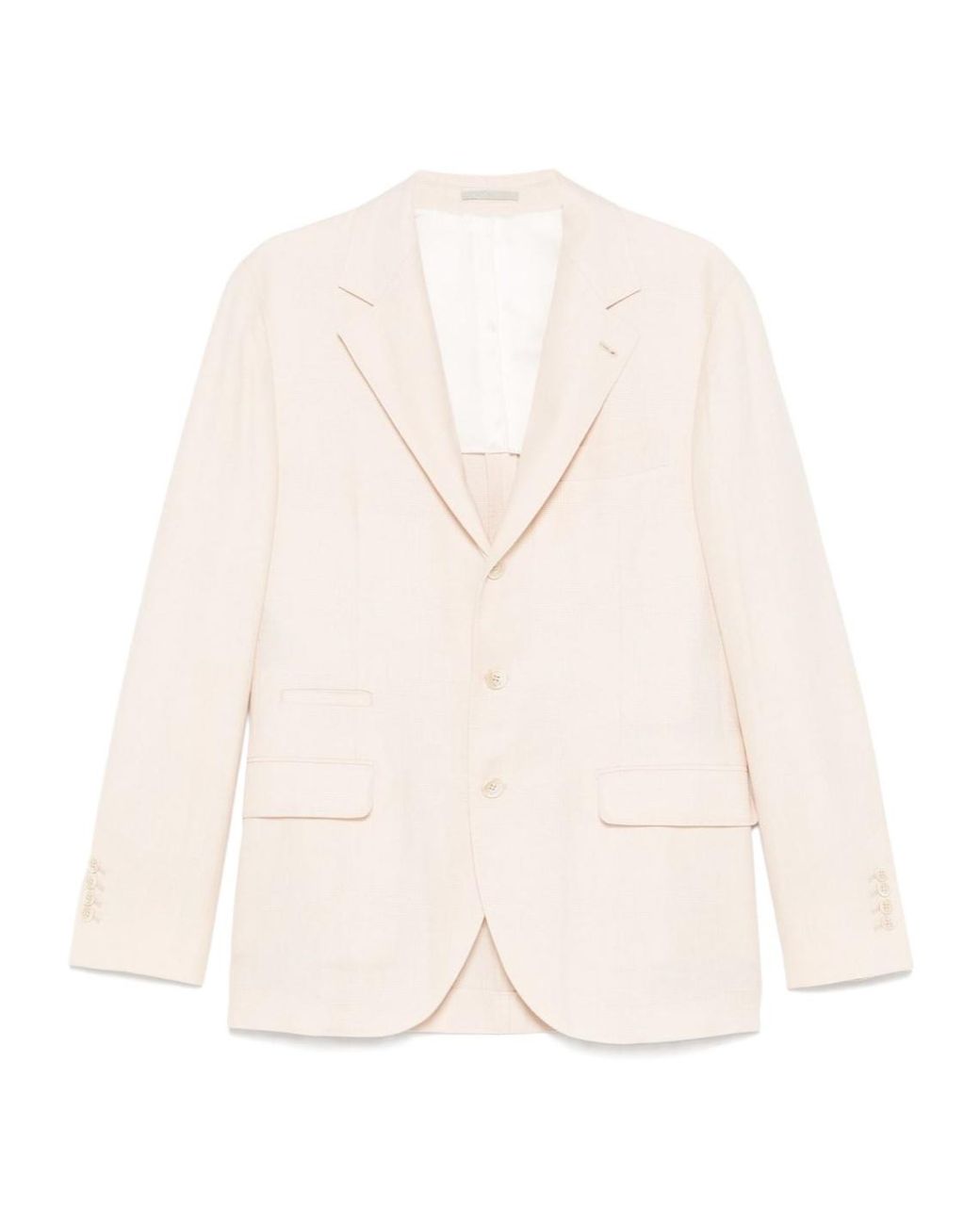 Brunello Cucinelli Natural Prince-Of-Wales-Check Blazer for men