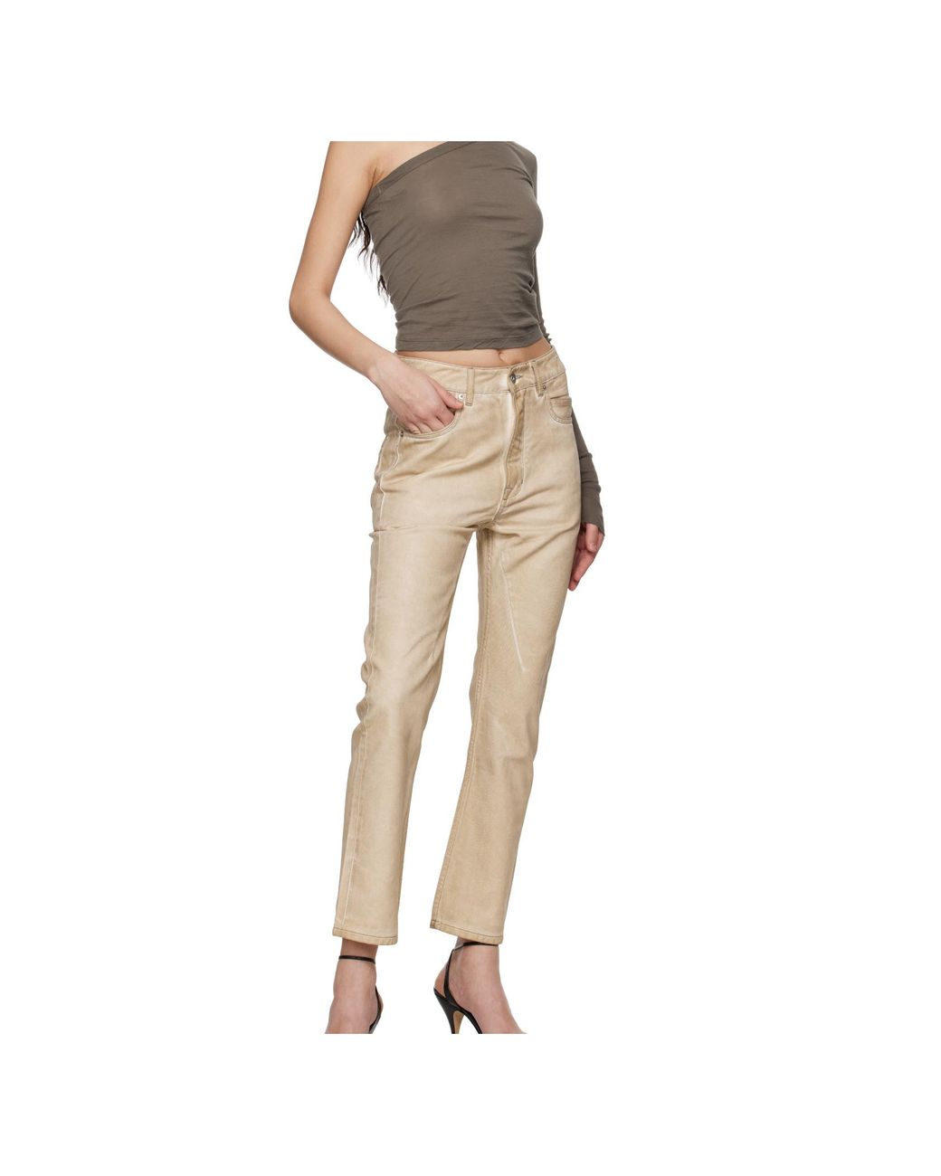 Rick Owens Natural Hollywood Vdd Jeans