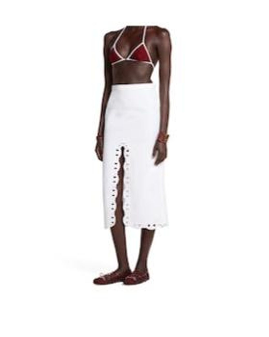 Gucci Red Gg Terrycloth Bikini