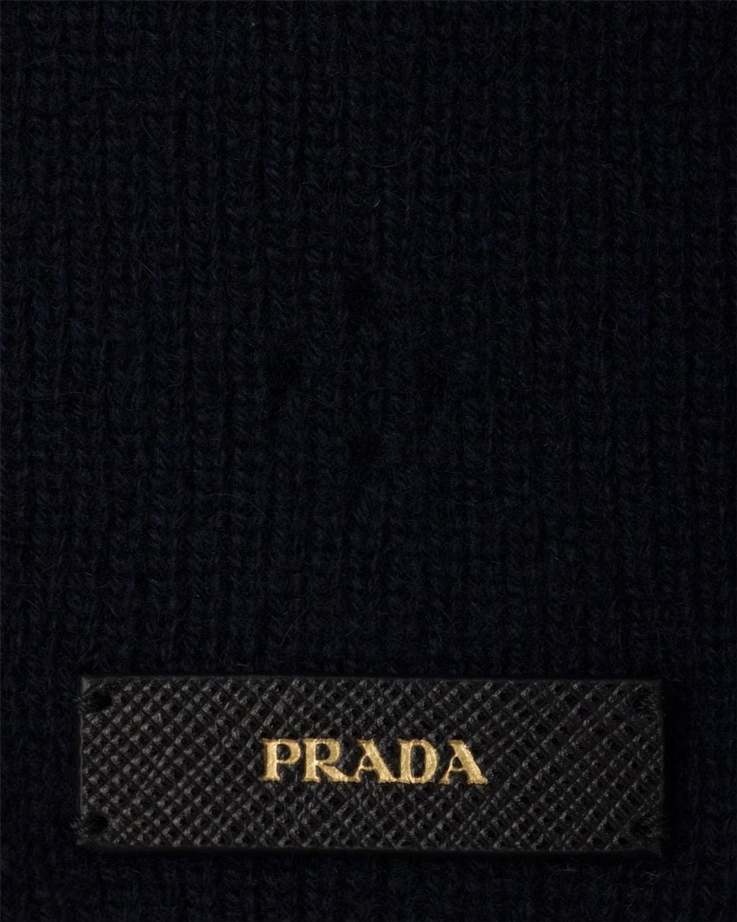 Prada Black Cashmere Scarf