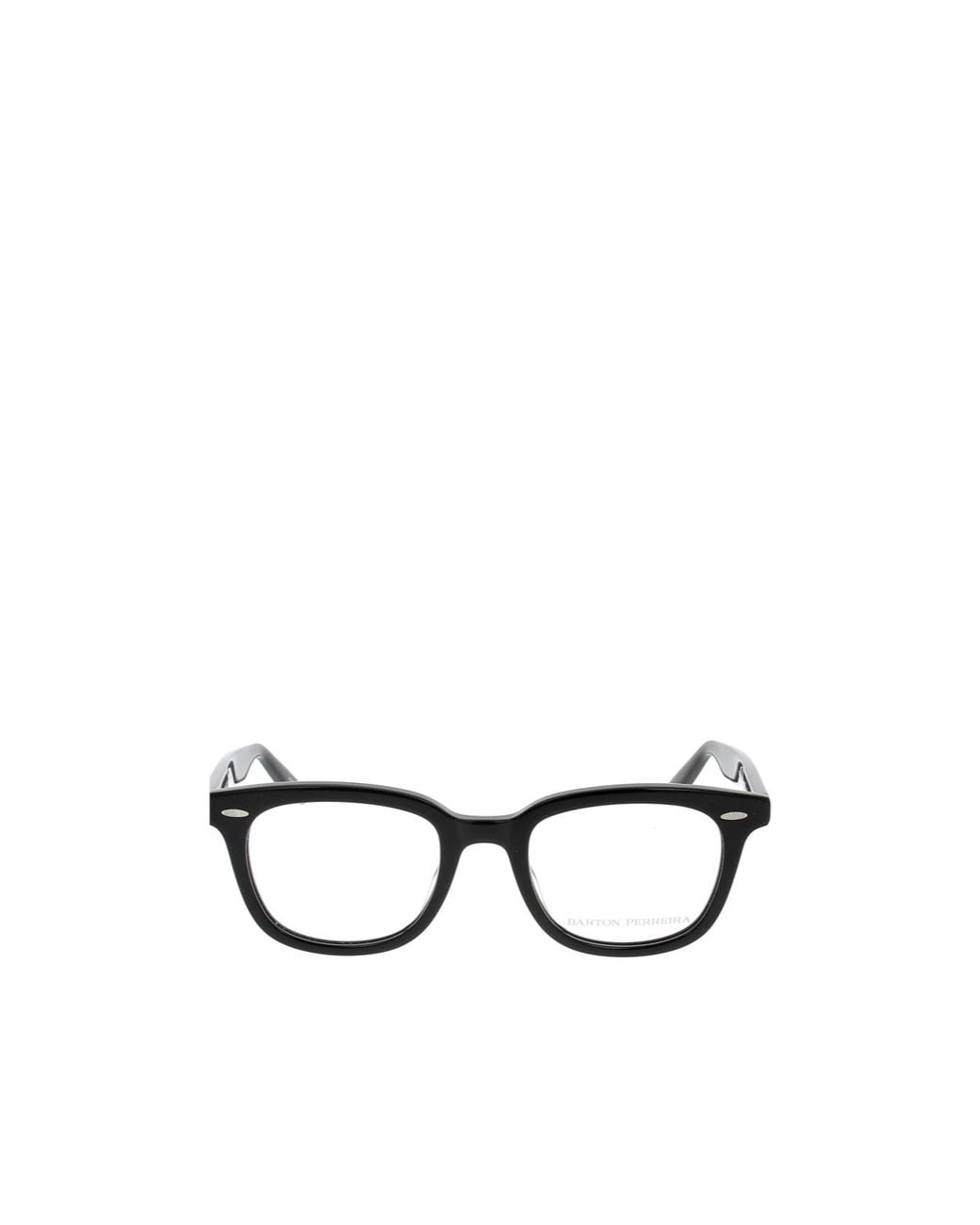 Barton Perreira White Cecil Square Frame Glasses for men